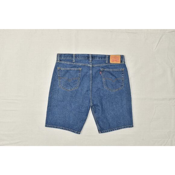 Levi's Men's Size 42 Zip 505 Regular Fit Denim Shorts Blue Waterless Cotton - Picture 8 of 8